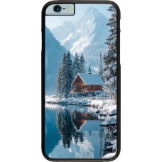 iPhone 6/6s Case Hülle - Winter 25 Winter house forest day