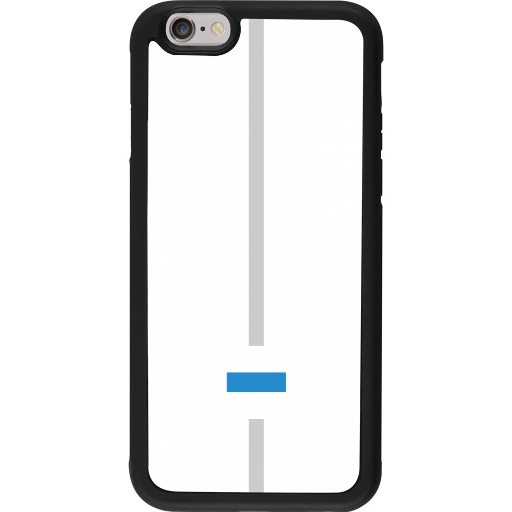 iPhone 6/6s Case Hülle - Silikon schwarz Kanton ZG weiss