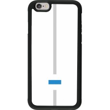 iPhone 6/6s Case Hülle - Silikon schwarz Kanton ZG weiss