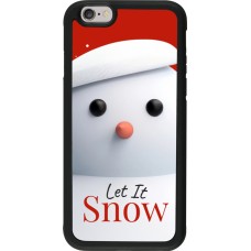 iPhone 6/6s Case Hülle - Silikon schwarz Christmas 25 Xmas Snowman