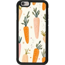 iPhone 6/6s Case Hülle - Silikon schwarz Easter 2026 Illustration carrots