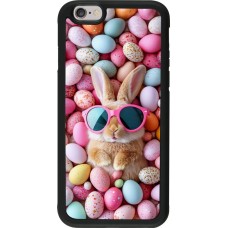 iPhone 6/6s Case Hülle - Silikon schwarz Easter 2026 Rabbit fun