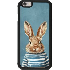 iPhone 6/6s Case Hülle - Silikon schwarz Easter 2026 Rabbit navy