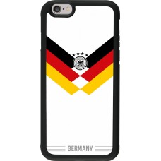 iPhone 6/6s Case Hülle - Silikon schwarz Deutschland 2026 personalisierbares Fussballtrikot