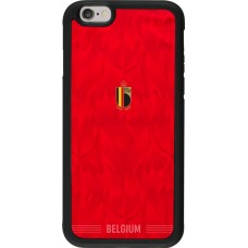 iPhone 6/6s Case Hülle - Silikon schwarz Belgien 2026 personalisierbares Fussballtrikot