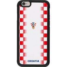 iPhone 6/6s Case Hülle - Silikon schwarz Kroatien 2026 personalisierbares Fussballtrikot
