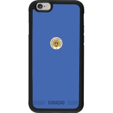 iPhone 6/6s Case Hülle - Silikon schwarz Curaçao 2026 personalisierbares Fussballtrikot