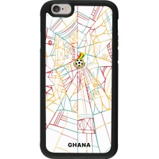 iPhone 6/6s Case Hülle - Silikon schwarz Ghana 2026 personalisierbares Fussballtrikot