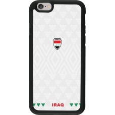 iPhone 6/6s Case Hülle - Silikon schwarz Irak 2026 personalisierbares Fussballtrikot