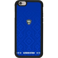 iPhone 6/6s Case Hülle - Silikon schwarz Usbekistan 2026 personalisierbares Fussballtrikot