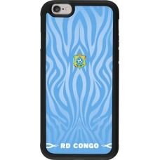 iPhone 6/6s Case Hülle - Silikon schwarz Demokratische Republik Kongo 2026 personalisierbares Fussballtrikot