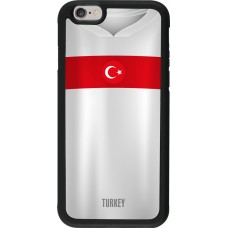 iPhone 6/6s Case Hülle - Silikon schwarz Türkei personalisierbares Fussballtrikot
