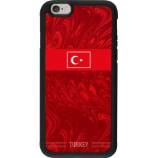 iPhone 6/6s Case Hülle - Silikon schwarz Türkei 2026 personalisierbares Fussballtrikot