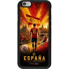 iPhone 6/6s Case Hülle - Silikon schwarz Fussball Espanien splash 2026