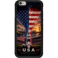 iPhone 6/6s Case Hülle - Silikon schwarz Fussball Vereinigten Staaten splash 2026