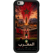 iPhone 6/6s Case Hülle - Silikon schwarz Fussball Marokko splash 2026