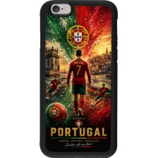 iPhone 6/6s Case Hülle - Silikon schwarz Fussball Portugal splash 2026