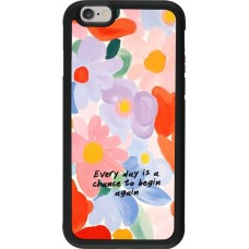 iPhone 6/6s Case Hülle - Silikon schwarz Every day is a chance 2026