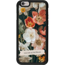 Coque iPhone 6/6s - Silicone rigide noir Full Bloom 2026