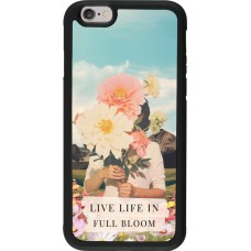 iPhone 6/6s Case Hülle - Silikon schwarz Live life in full moon 2026