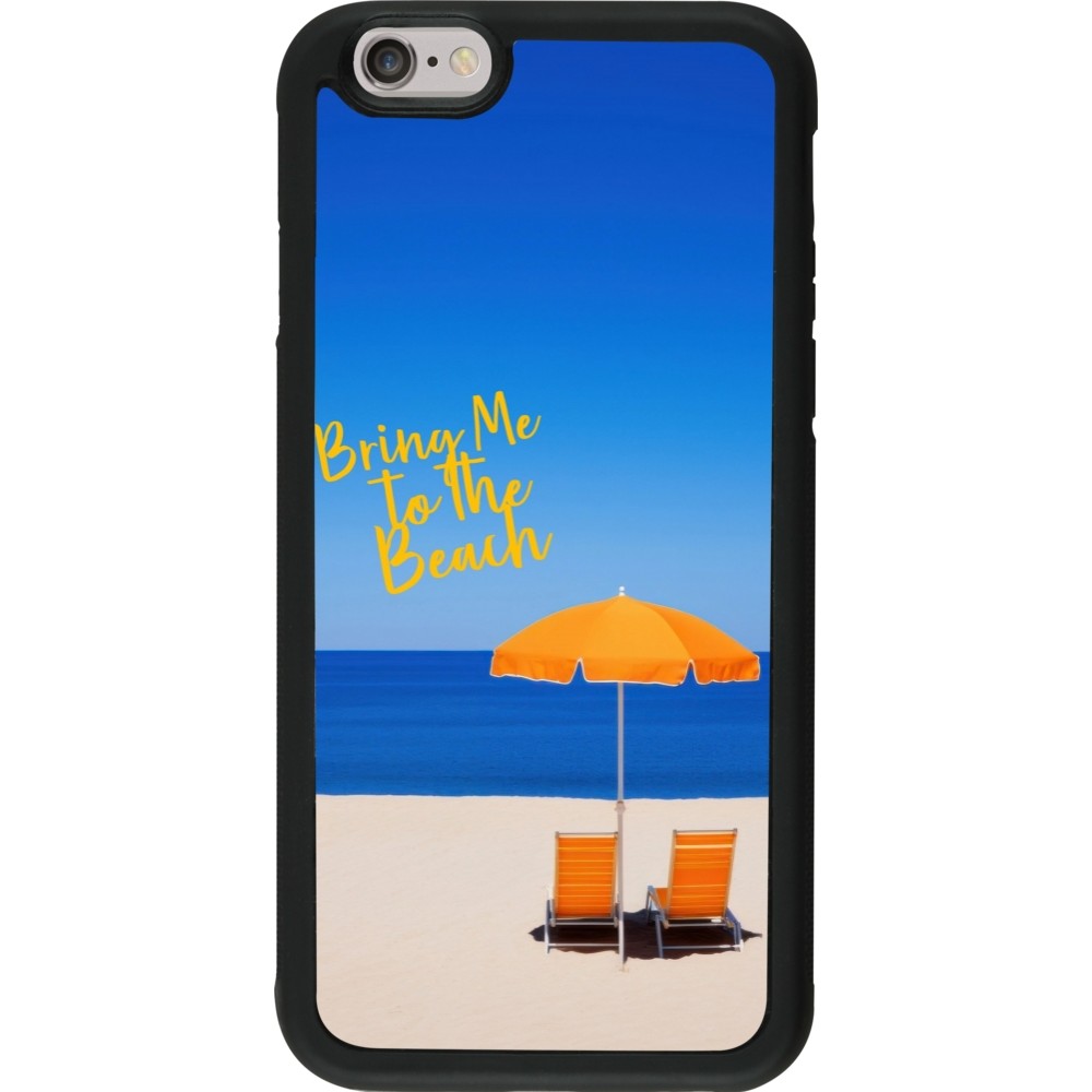 iPhone 6/6s Case Hülle - Silikon schwarz Summer 2025 Bring me to the beach