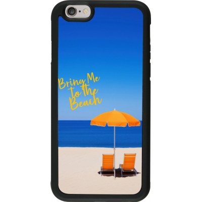 iPhone 6/6s Case Hülle - Silikon schwarz Summer 2025 Bring me to the beach