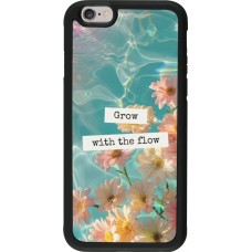 iPhone 6/6s Case Hülle - Silikon schwarz Summer 2025 Grow with the flow