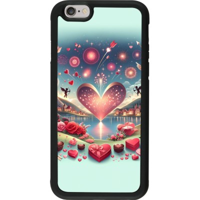 iPhone 6/6s Case Hülle - Silikon schwarz Valentin 2025 Schick
