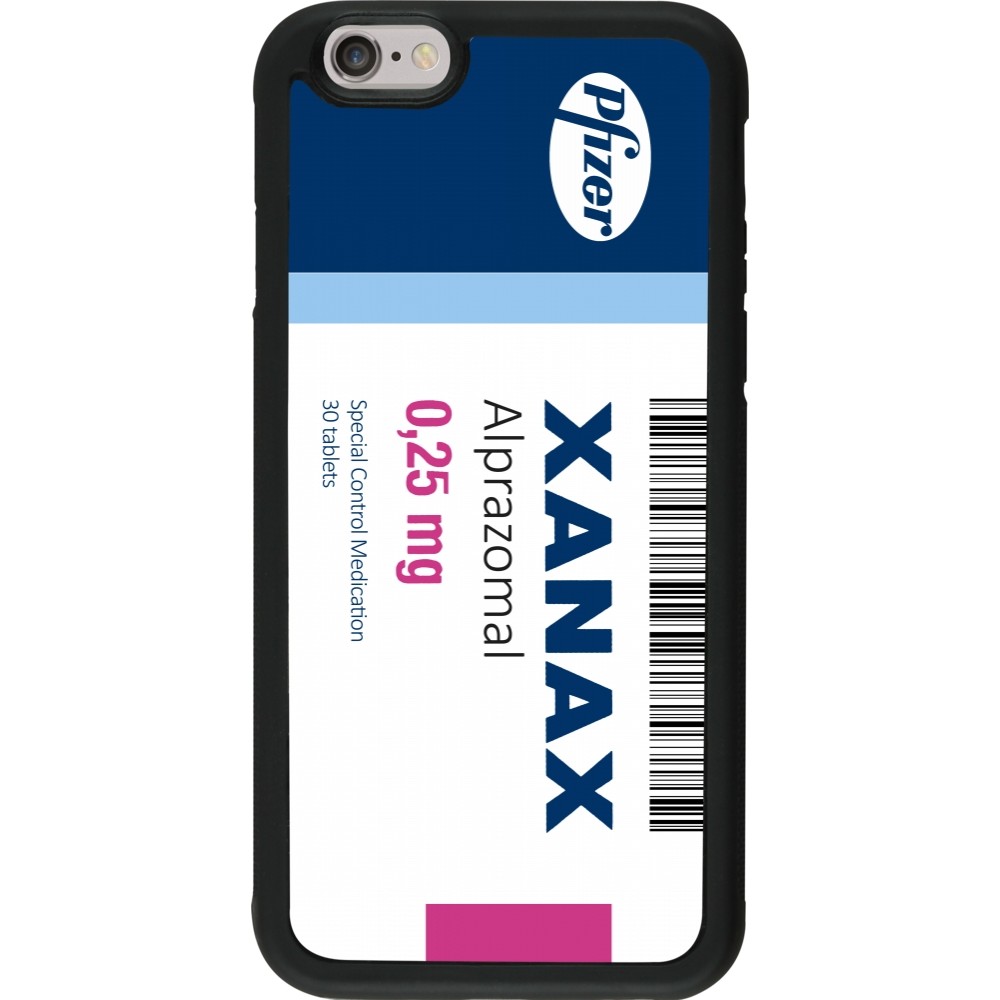 iPhone 6/6s Case Hülle - Silikon schwarz Xanax Alprazolam 2025