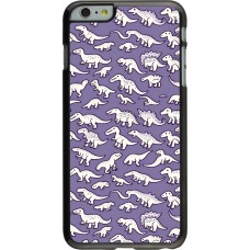 iPhone 6 Plus / 6s Plus Case Hülle - Mini-Dino-Muster violett