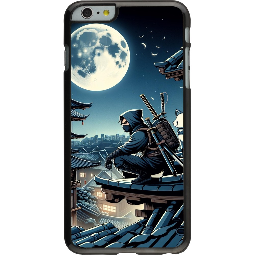 iPhone 6 Plus / 6s Plus Case Hülle - Ninja unter dem Mond