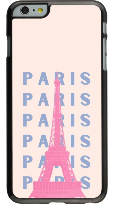 iPhone 6 Plus / 6s Plus Case Hülle - Paris Pink Print