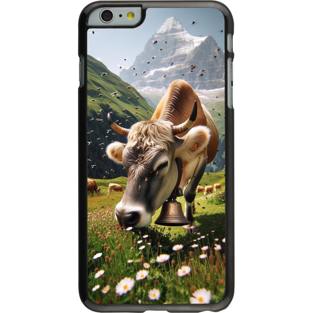 iPhone 6 Plus / 6s Plus Case Hülle - Kuh Berg Wallis