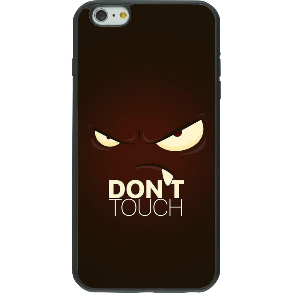 Hülle iPhone 6 Plus / 6s Plus - Silikon schwarz Angry Dont Touch