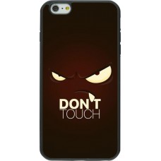 Hülle iPhone 6 Plus / 6s Plus - Silikon schwarz Angry Dont Touch