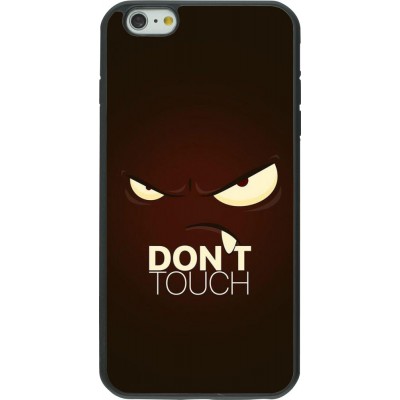 Hülle iPhone 6 Plus / 6s Plus - Silikon schwarz Angry Dont Touch