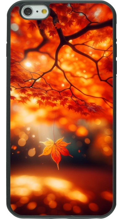 iPhone 6 Plus / 6s Plus Case Hülle - Silikon schwarz Herbst Magisch Orange