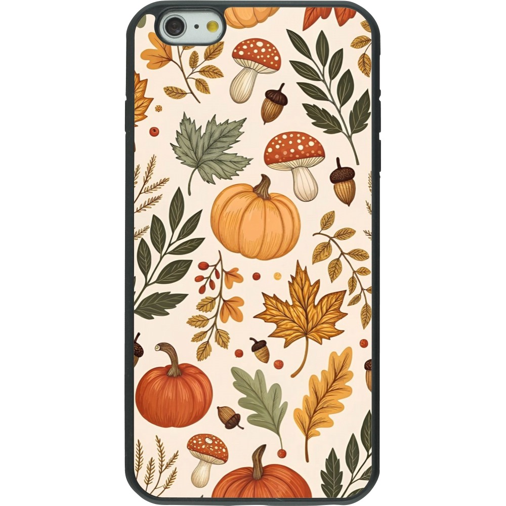 iPhone 6 Plus / 6s Plus Case Hülle - Silikon schwarz Autumn 25 Autumn pattern