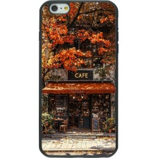 iPhone 6 Plus / 6s Plus Case Hülle - Silikon schwarz Autumn 25 Coffee shop