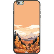 iPhone 6 Plus / 6s Plus Case Hülle - Silikon schwarz Autumn 25 Mountains