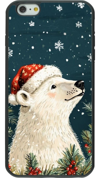 iPhone 6 Plus / 6s Plus Case Hülle - Silikon schwarz Christmas 25 Bear
