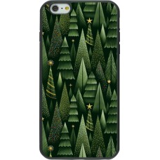 iPhone 6 Plus / 6s Plus Case Hülle - Silikon schwarz Christmas 25 Pattern Xmas Tree