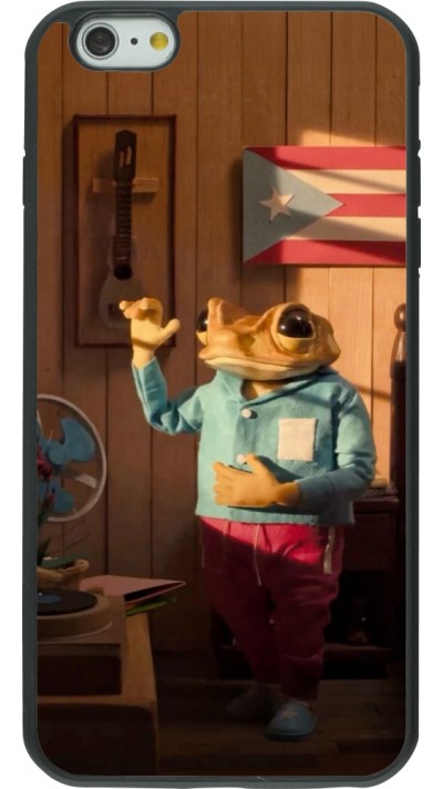 iPhone 6 Plus / 6s Plus Case Hülle - Silikon schwarz Dancing frog DTMF