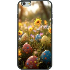 iPhone 6 Plus / 6s Plus Case Hülle - Silikon schwarz Easter 2026 Decorated eggs