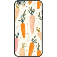 iPhone 6 Plus / 6s Plus Case Hülle - Silikon schwarz Easter 2026 Illustration carrots