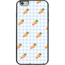 iPhone 6 Plus / 6s Plus Case Hülle - Silikon schwarz Easter 2026 Pattern carrots