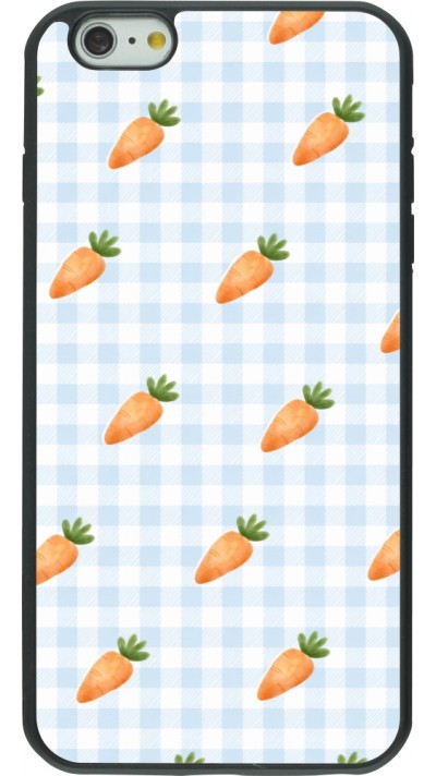 iPhone 6 Plus / 6s Plus Case Hülle - Silikon schwarz Easter 2026 Pattern carrots