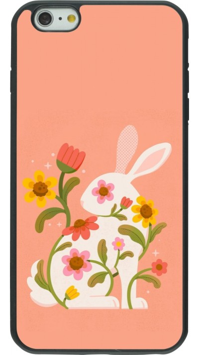 iPhone 6 Plus / 6s Plus Case Hülle - Silikon schwarz Easter 2026 Rabbit collage