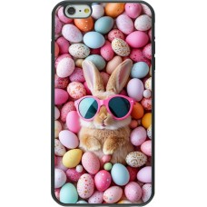 iPhone 6 Plus / 6s Plus Case Hülle - Silikon schwarz Easter 2026 Rabbit fun