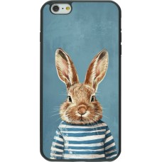 iPhone 6 Plus / 6s Plus Case Hülle - Silikon schwarz Easter 2026 Rabbit navy